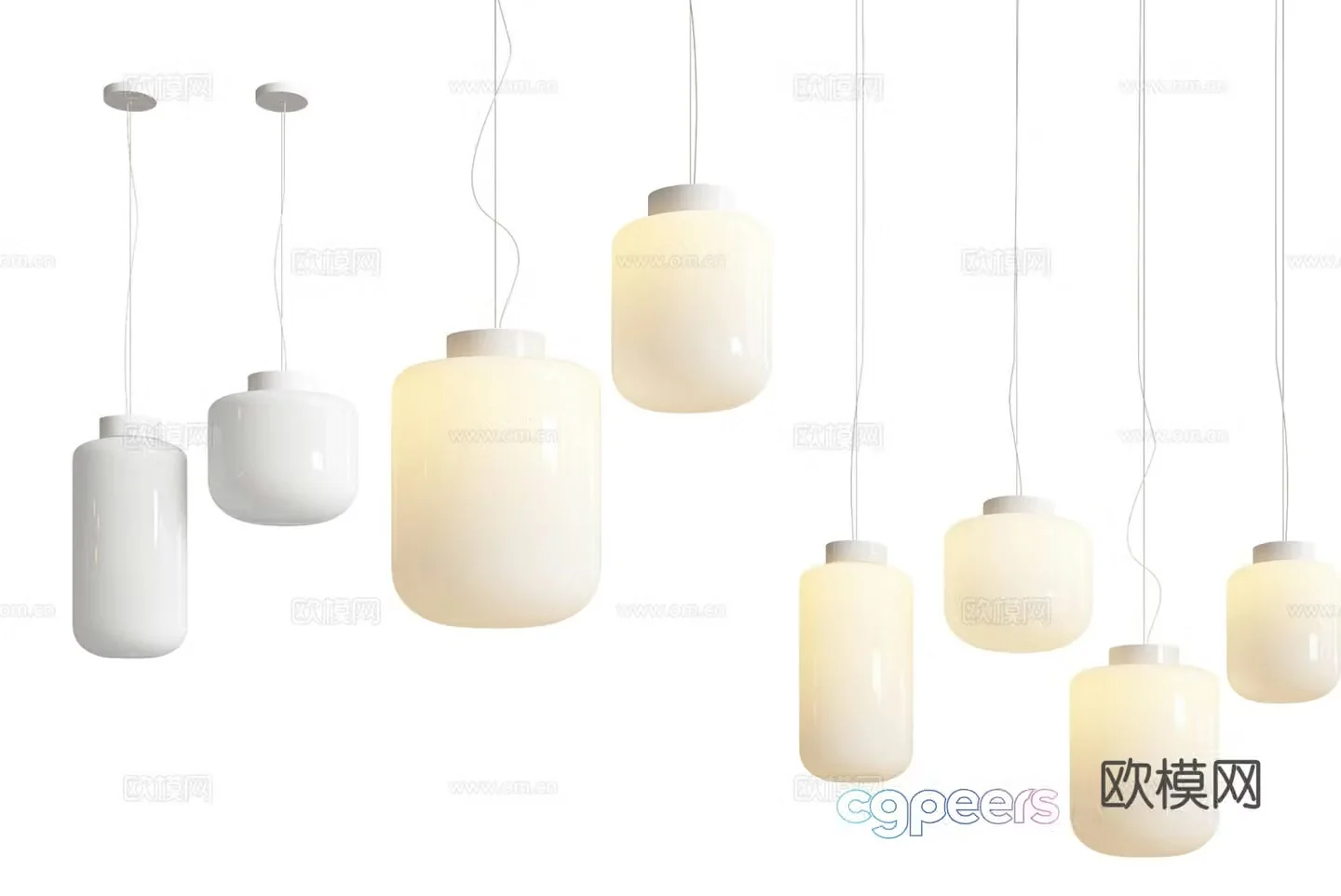 Modern simple chandelier chandelier simple chandelier dining chandelier living room chandelier 3d model