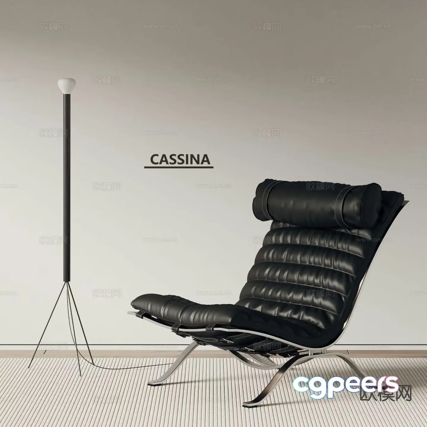 CASSINA Italian lounge chair 3d model