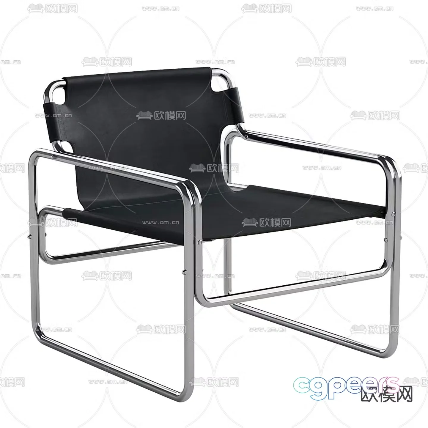Christofe r modern lounge chair 3d model