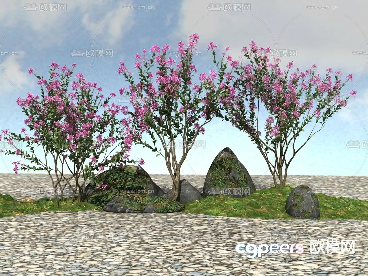 Arbor trees 3d model
