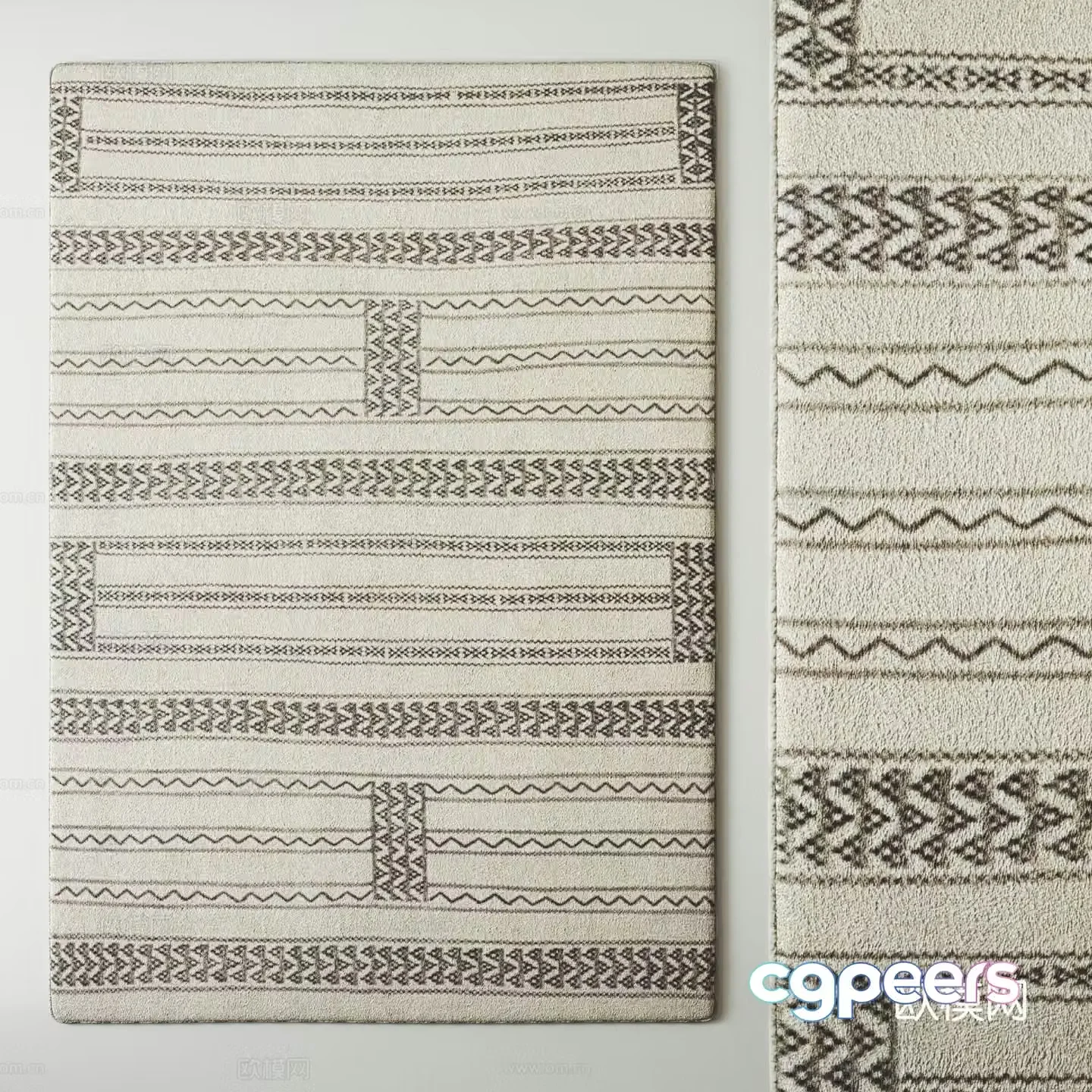 Modern carpet Fabric carpet 3d model