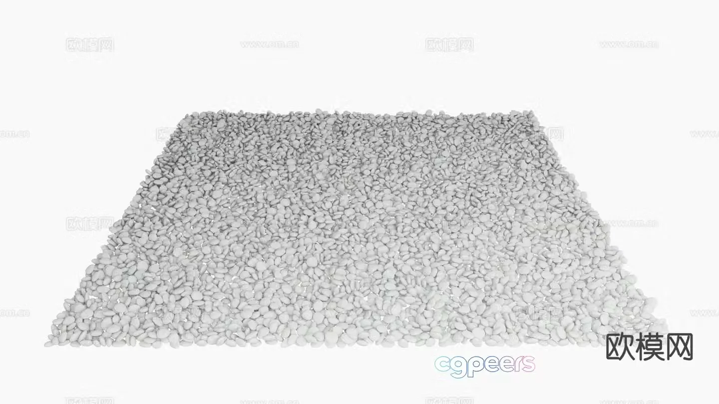 Gravel Landscape Gravel Small Pebbles Small Stones Sand and gravel 3d model