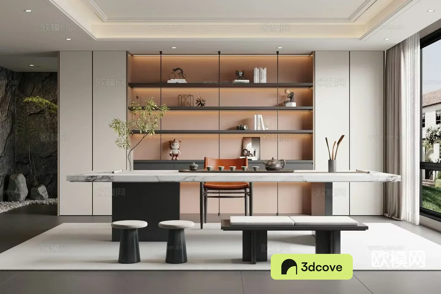 Modern tea room