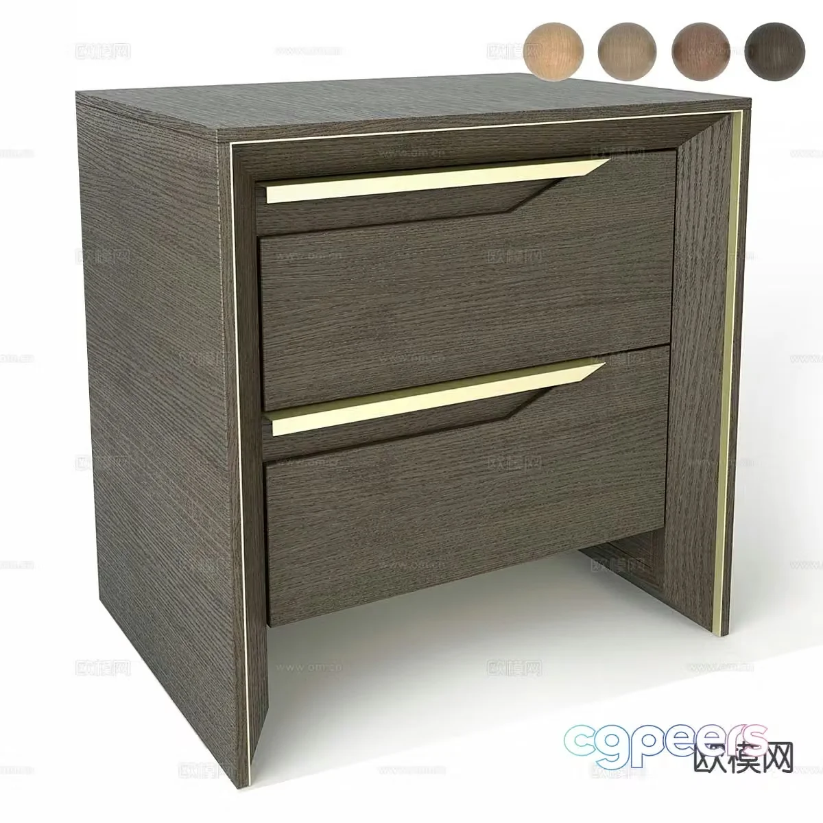 Simple bedside table 3d model