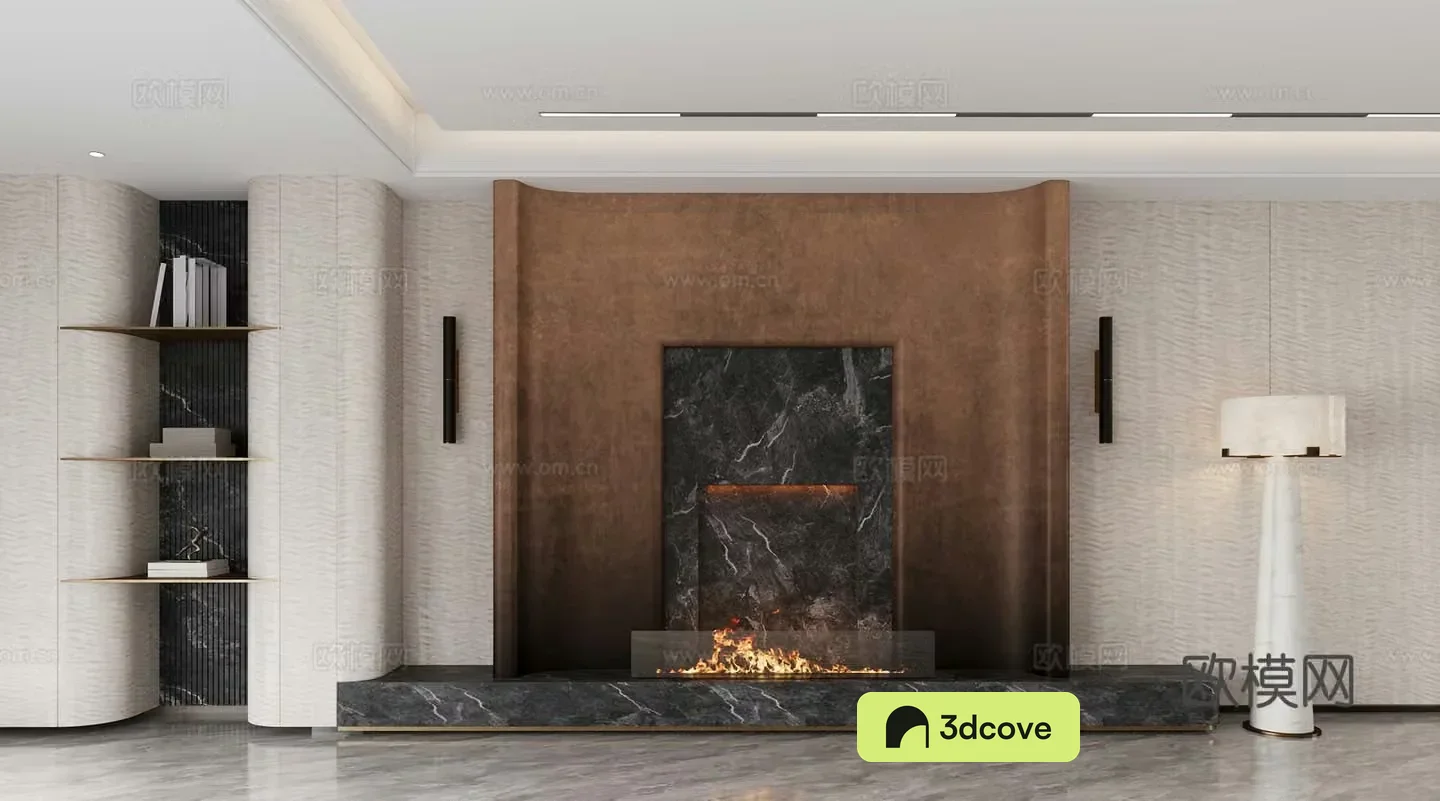Wasabi TV background wall 3d model