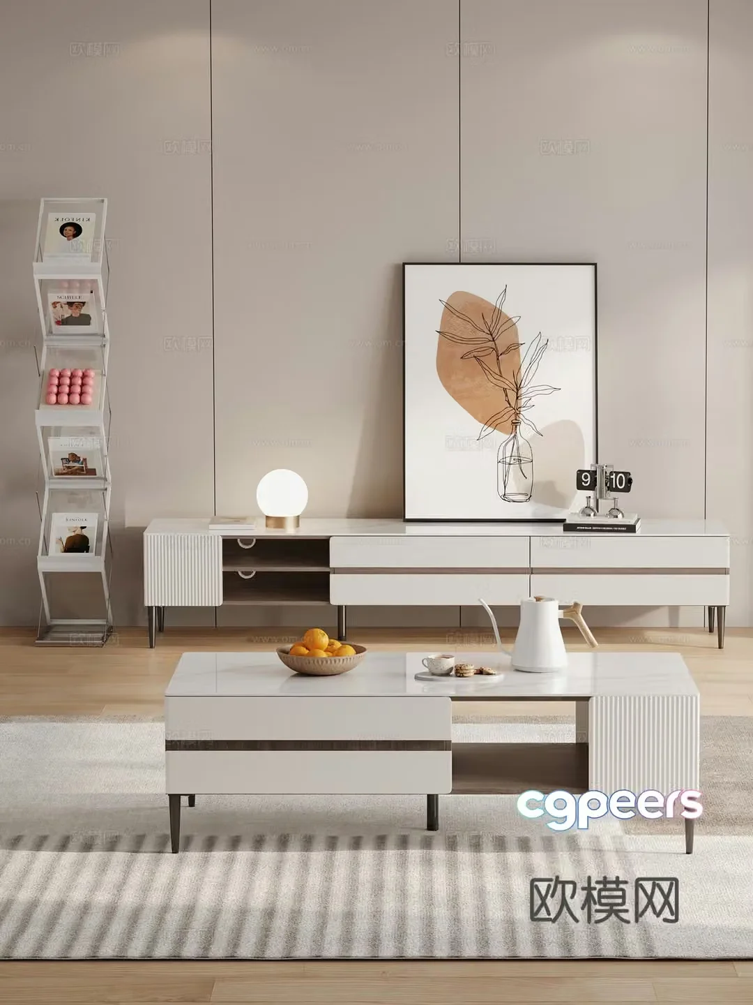 Modern TV cabinet 3d model