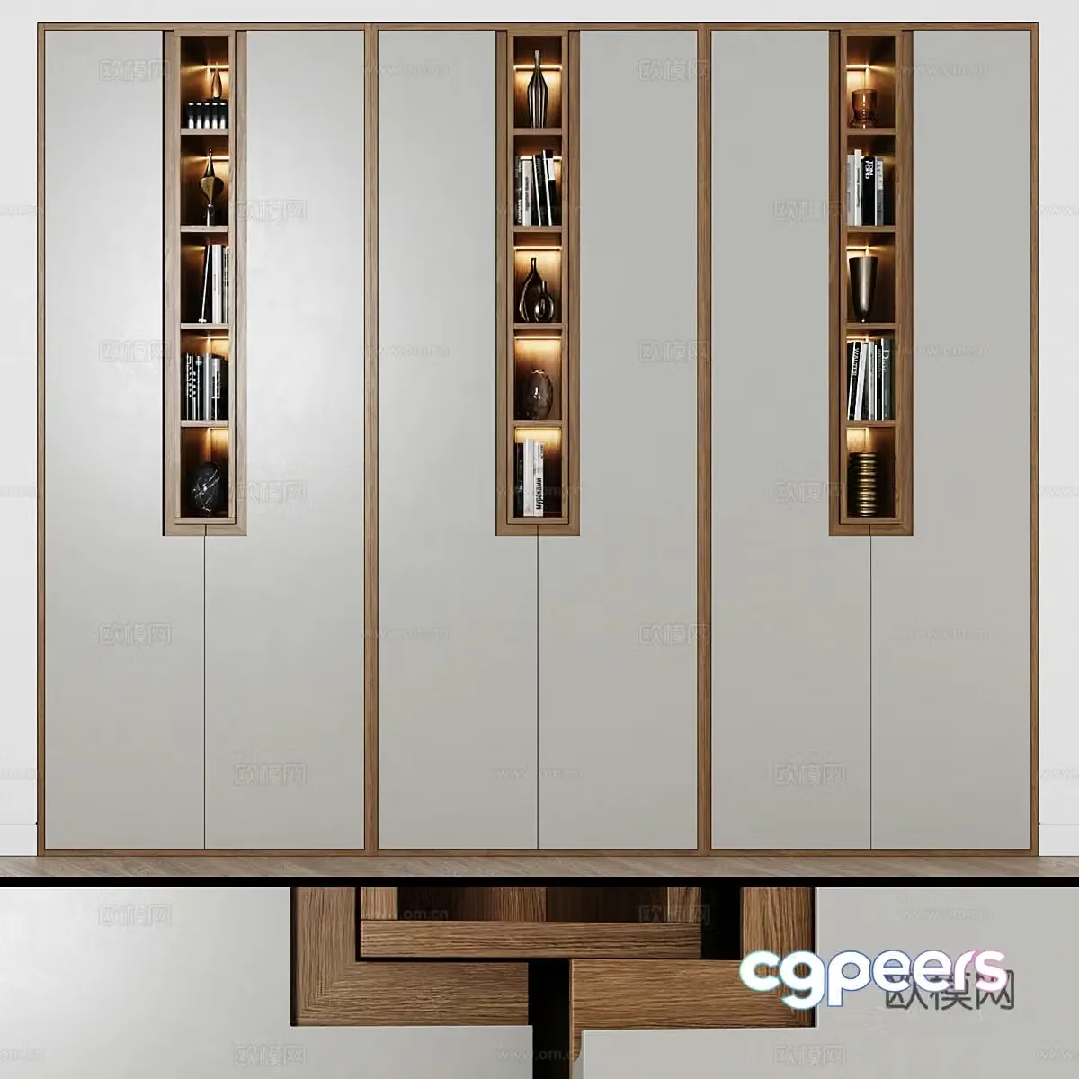 Wardrobe entrance cabinet 3d model