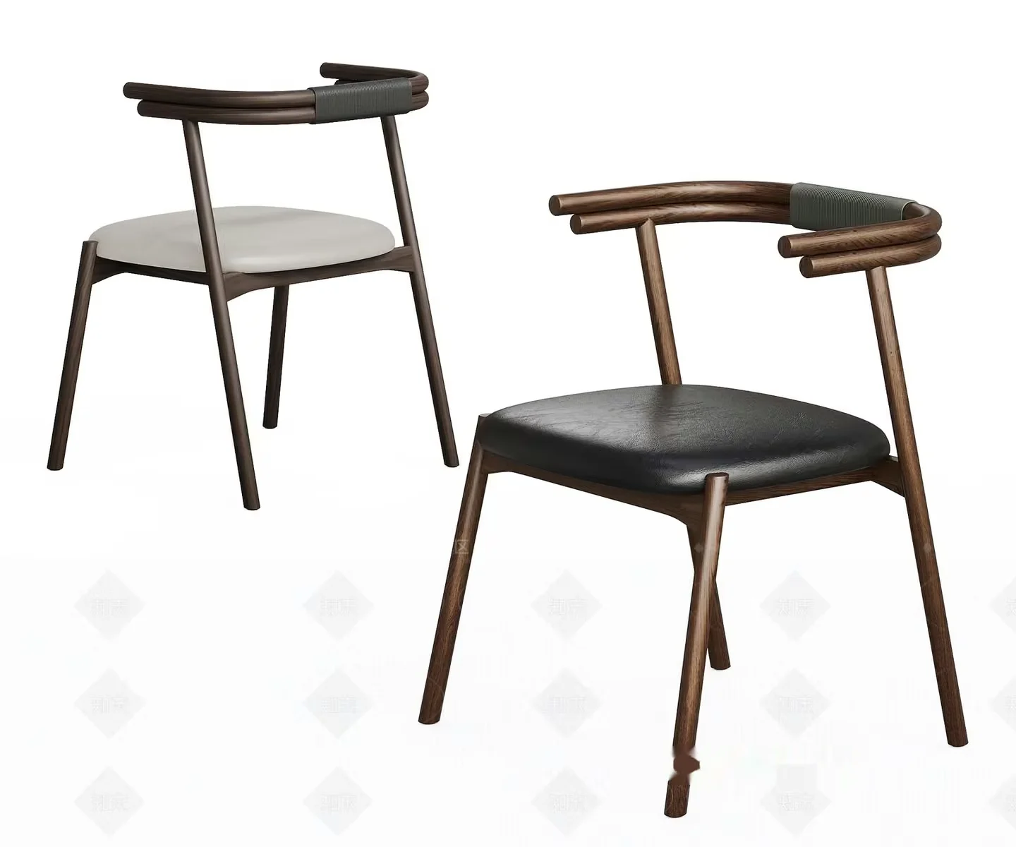 Wooden Dining Chair 3D Model – 6898 – VRAY Render