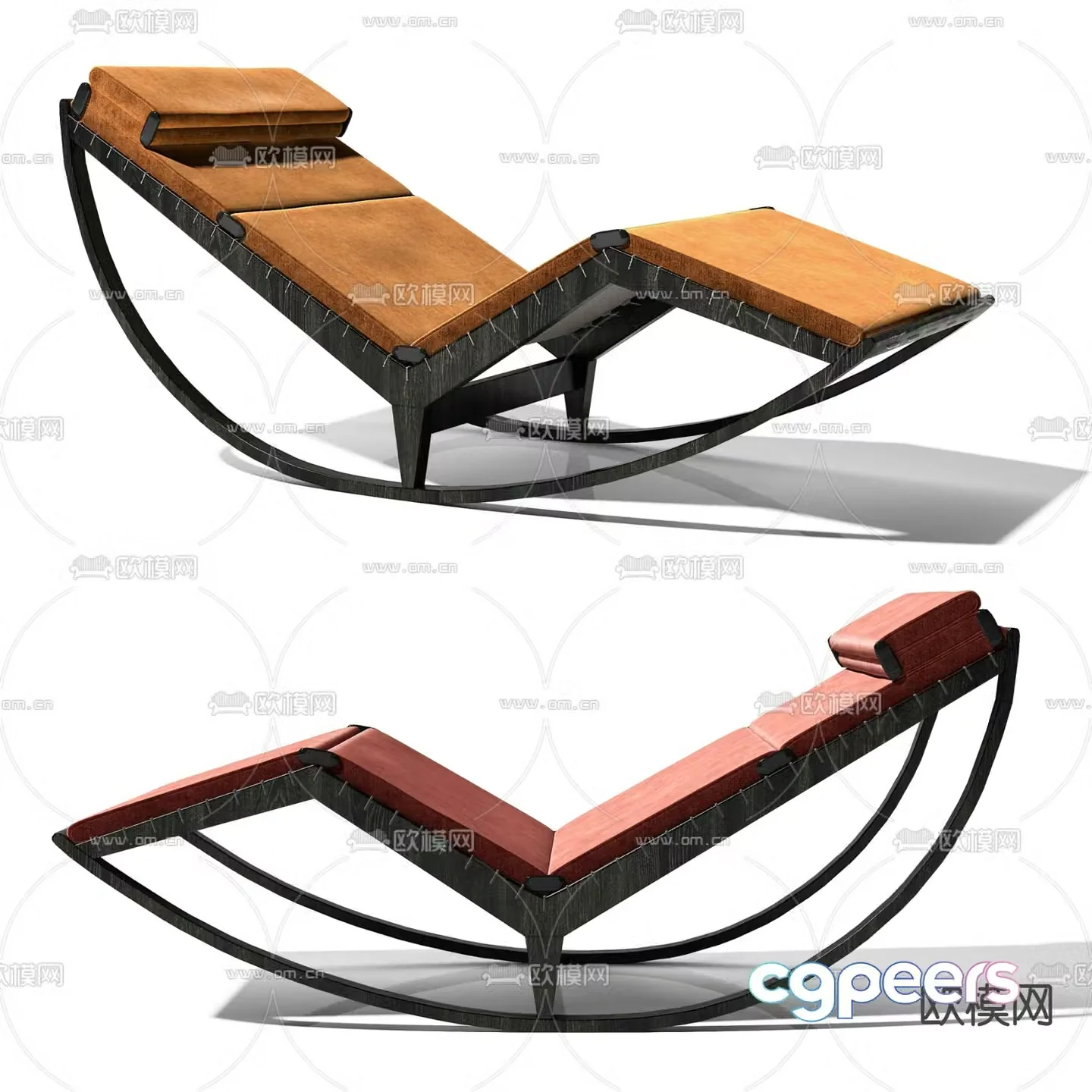 Cassina modern lounge chair 3d model