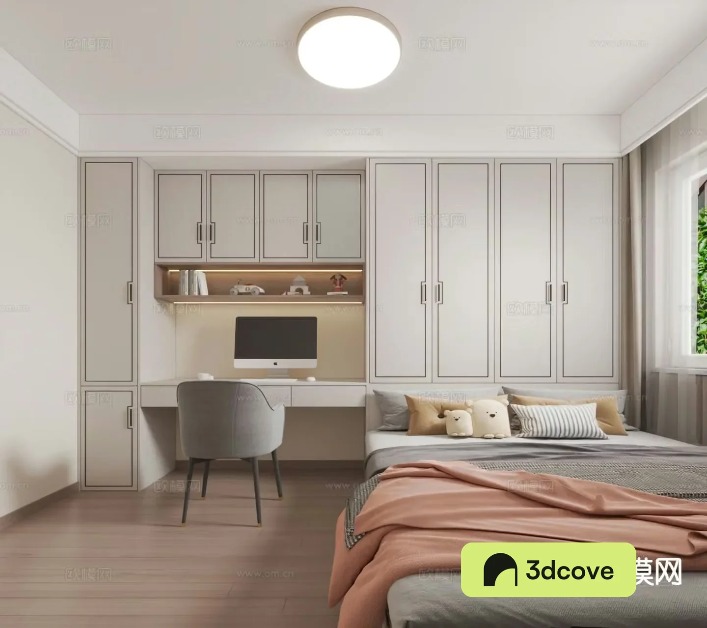 New Chinese style tatami bedroom