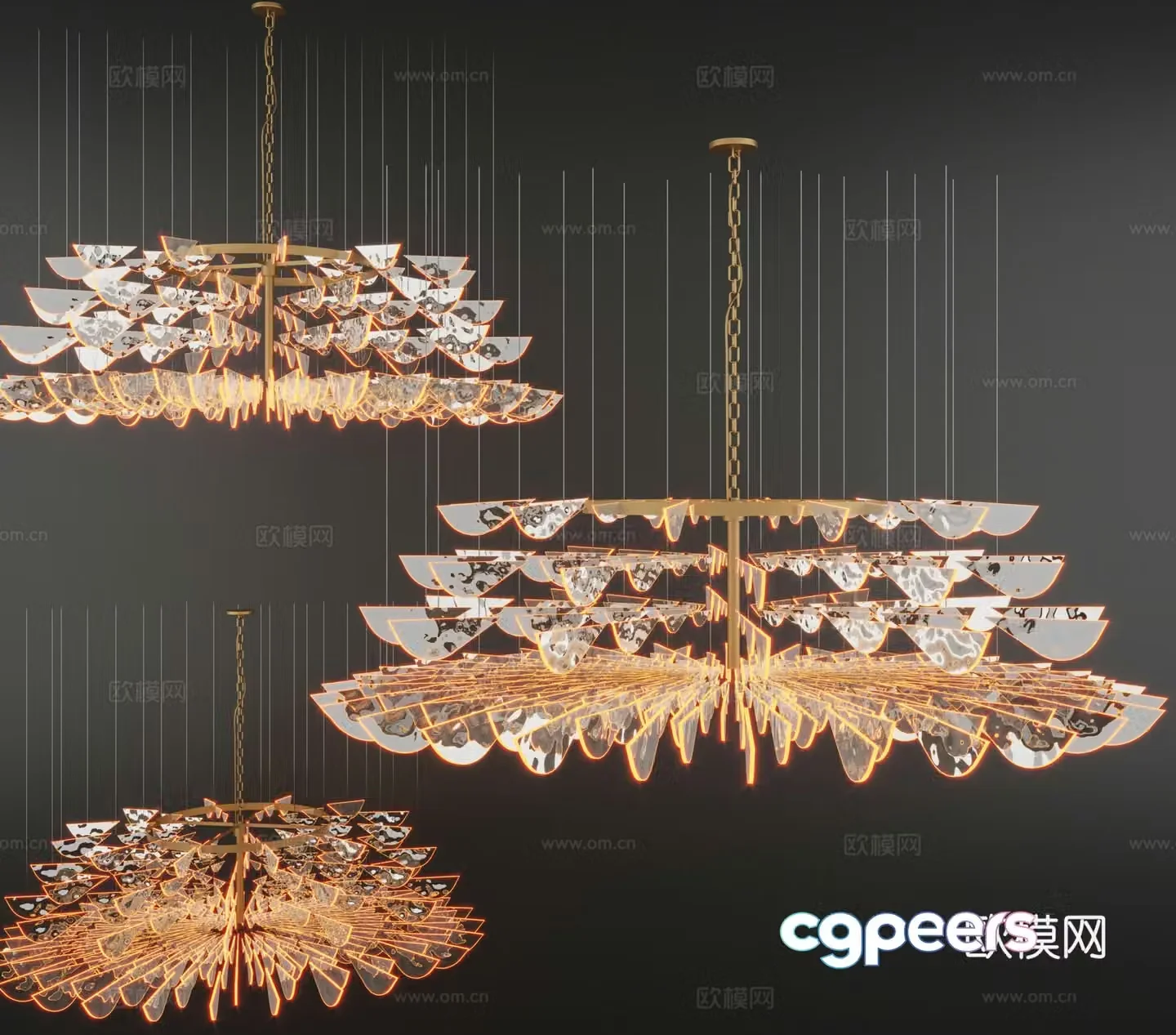 Butterfly Crystal Lamp 3D Model