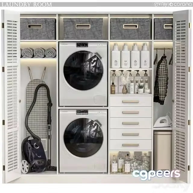 3ds Max Free – Laundry Room 07