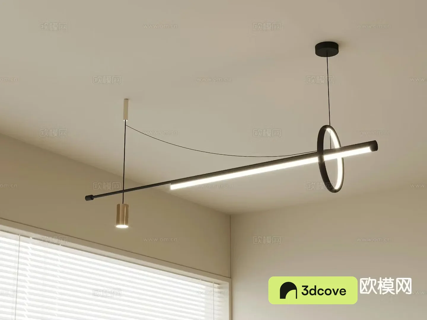 Modern chandelier long chandelier