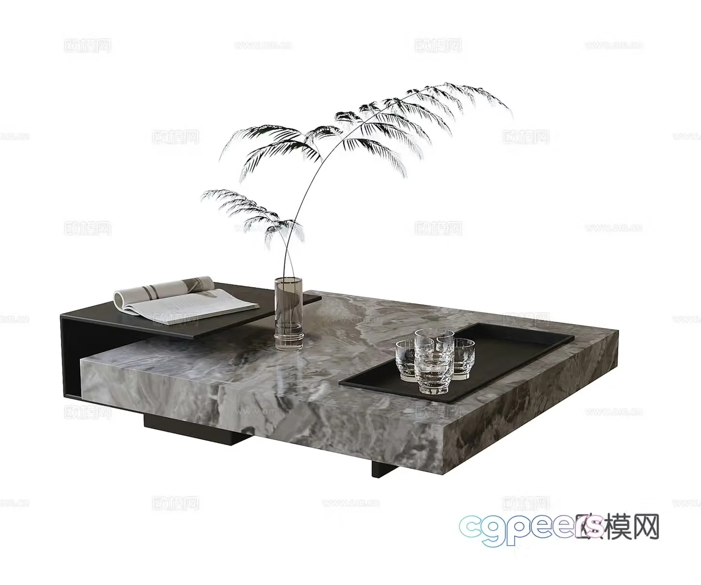 Modern coffee table 3d model