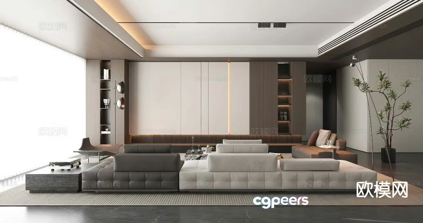 Italian living room 3d model