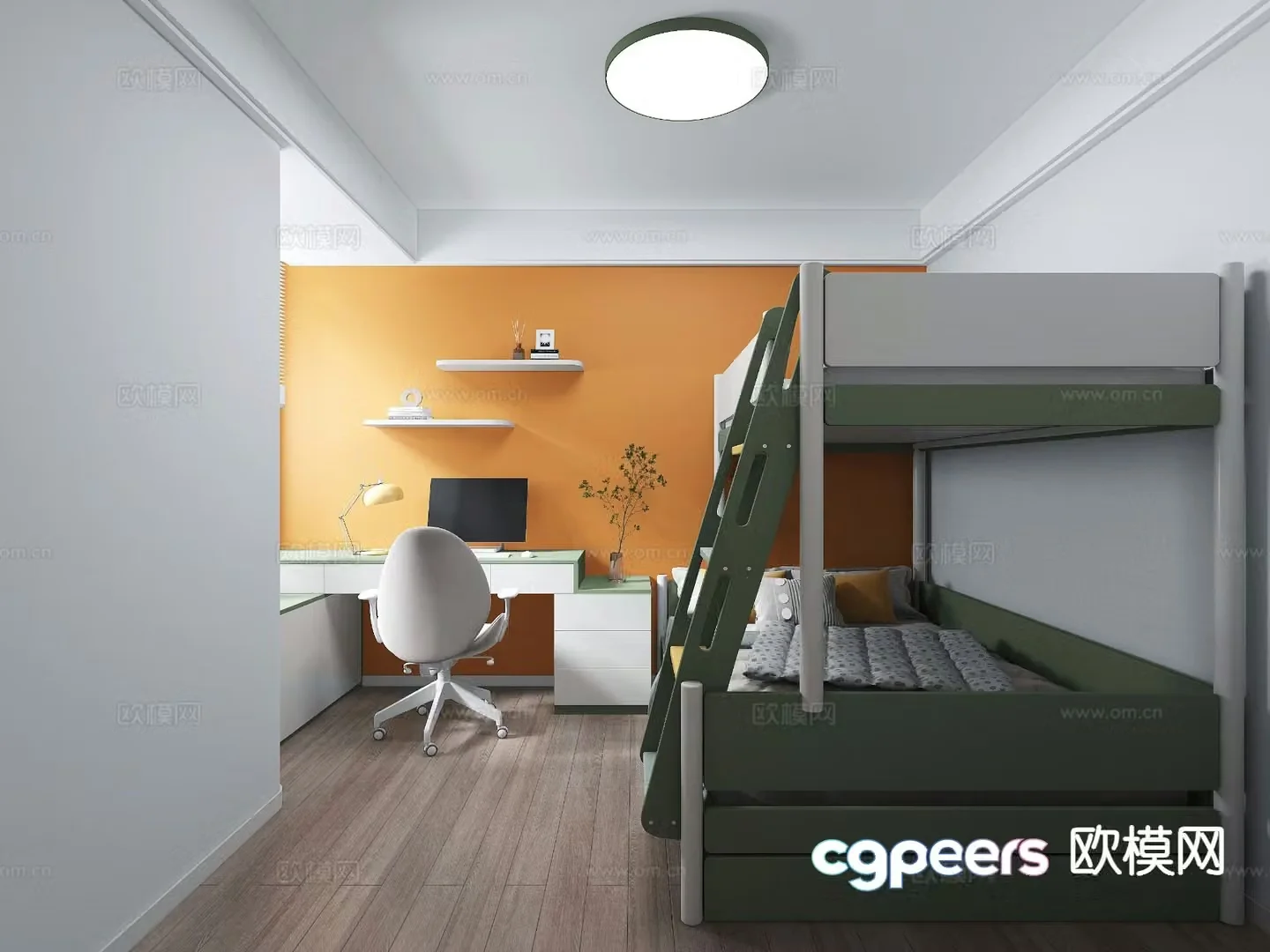 Modern children’s room children’s room 3d model