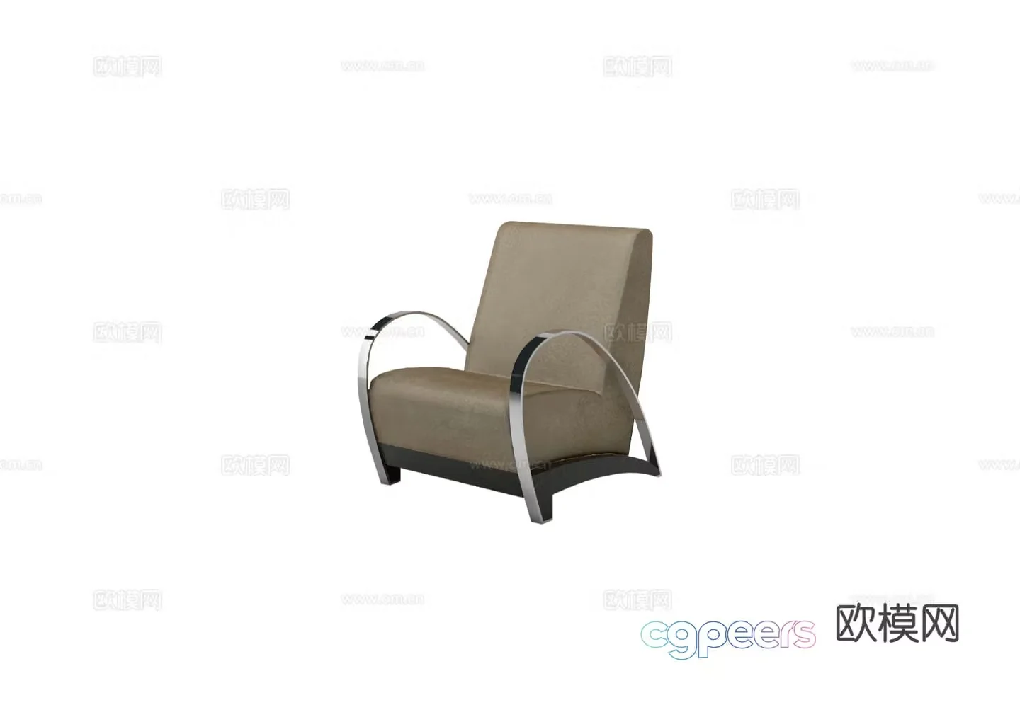 TURRI MIAMI Single Sofa 3D Model