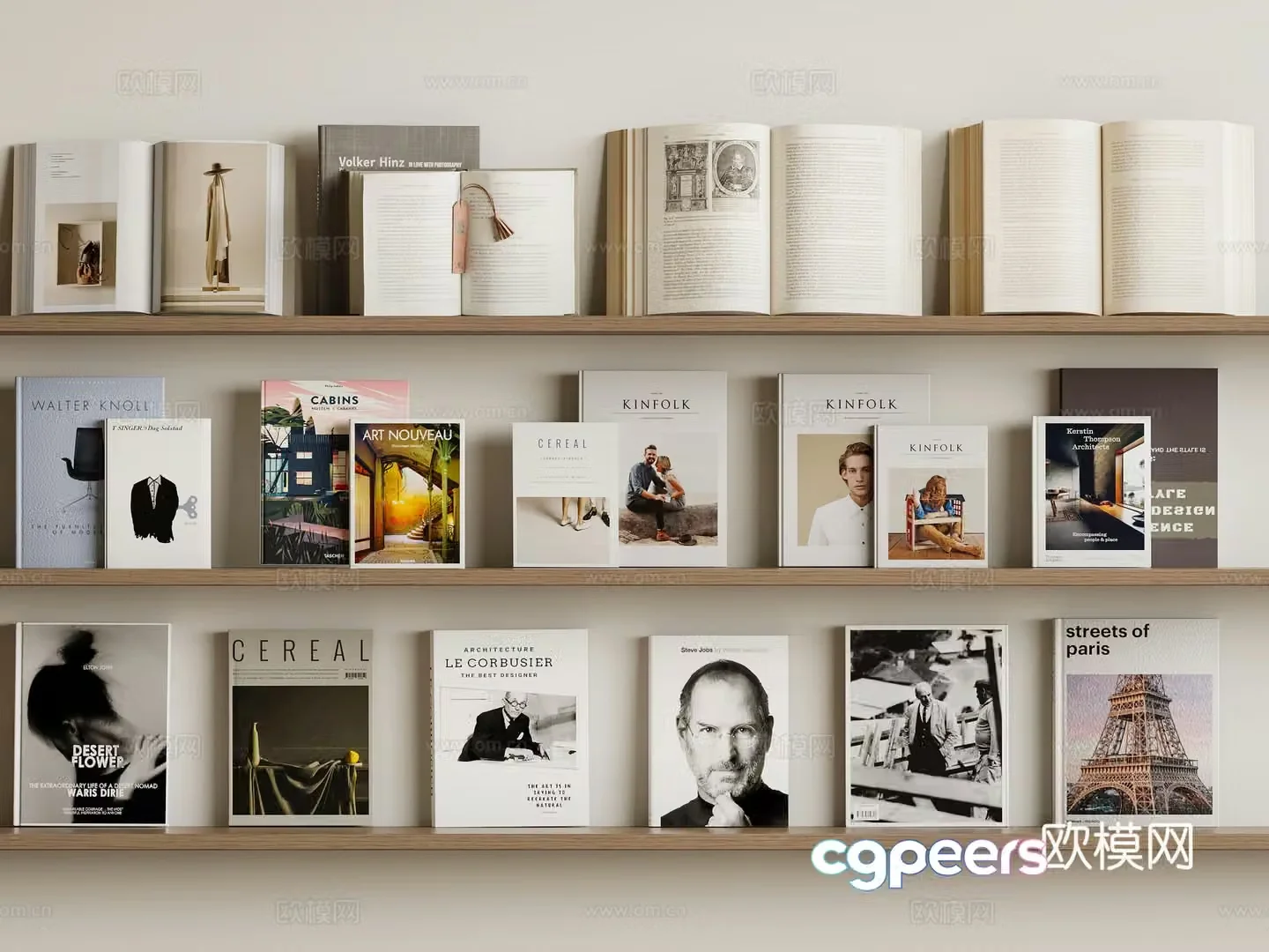 Books Books Magazine Books Newspaper 3D Model