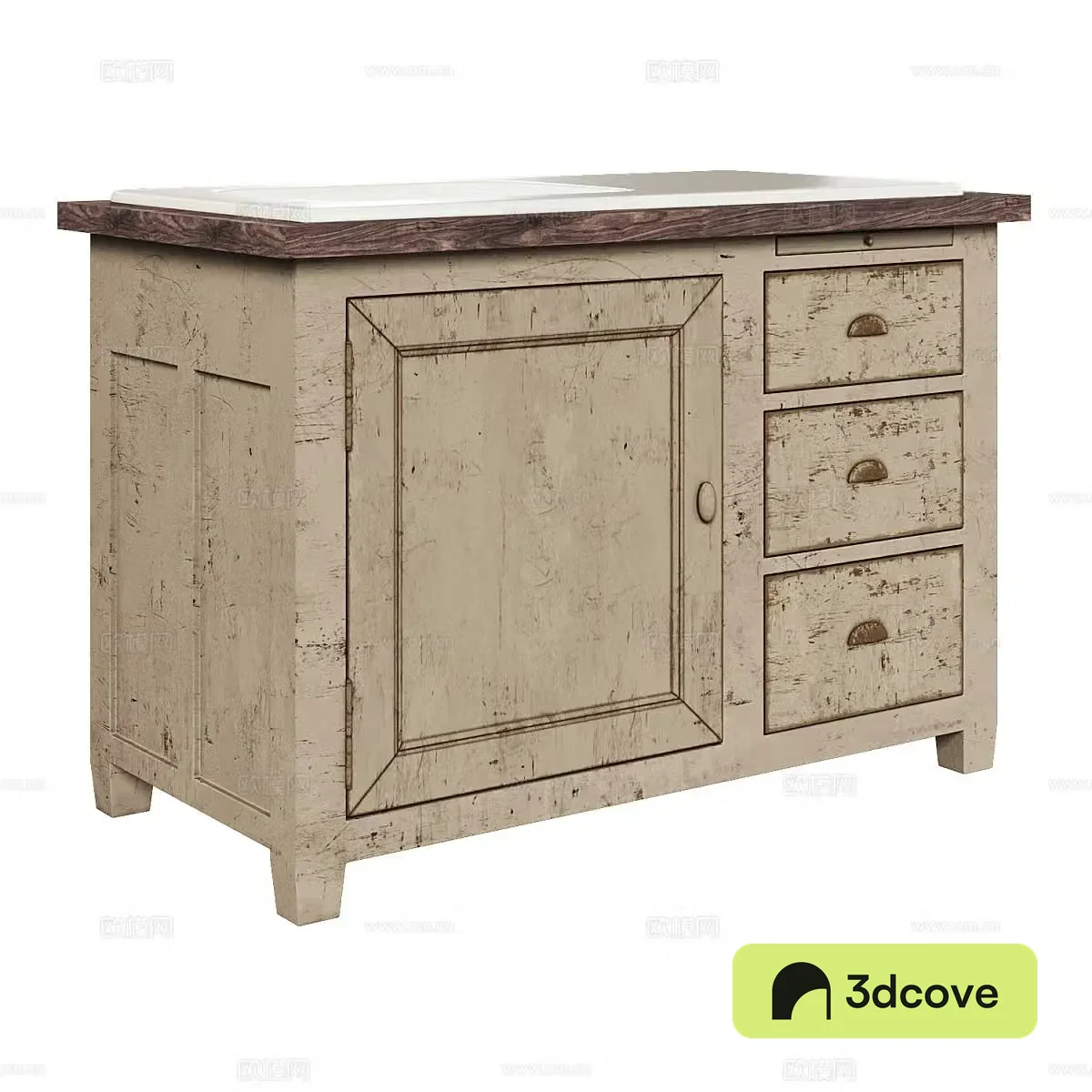 Nordic chest of drawers side cabinet