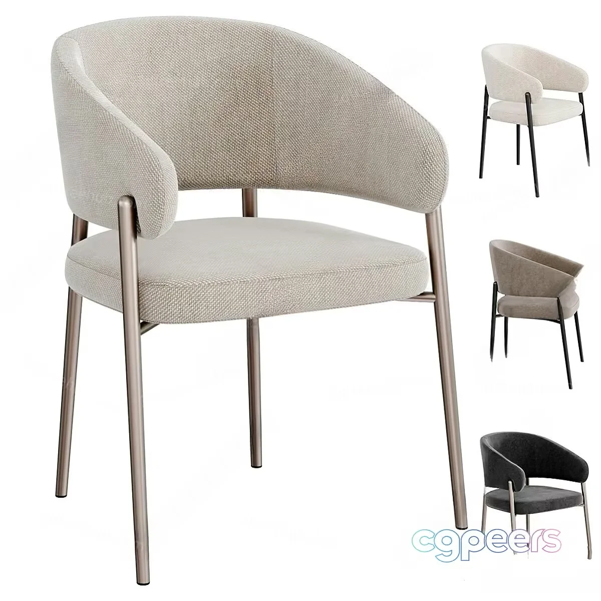 Modern Dining Chair 3D Model – 23192 – VRAY Render