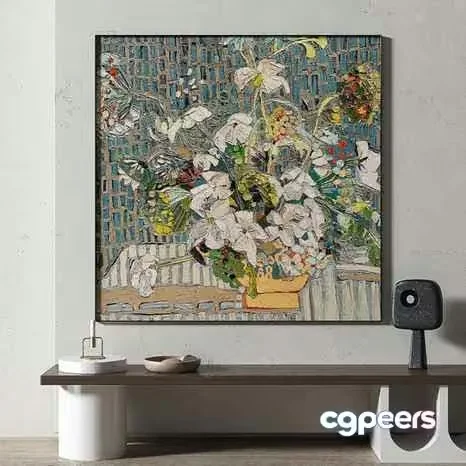 Abstract Painting 3D Model – 8063 – VRAY Render