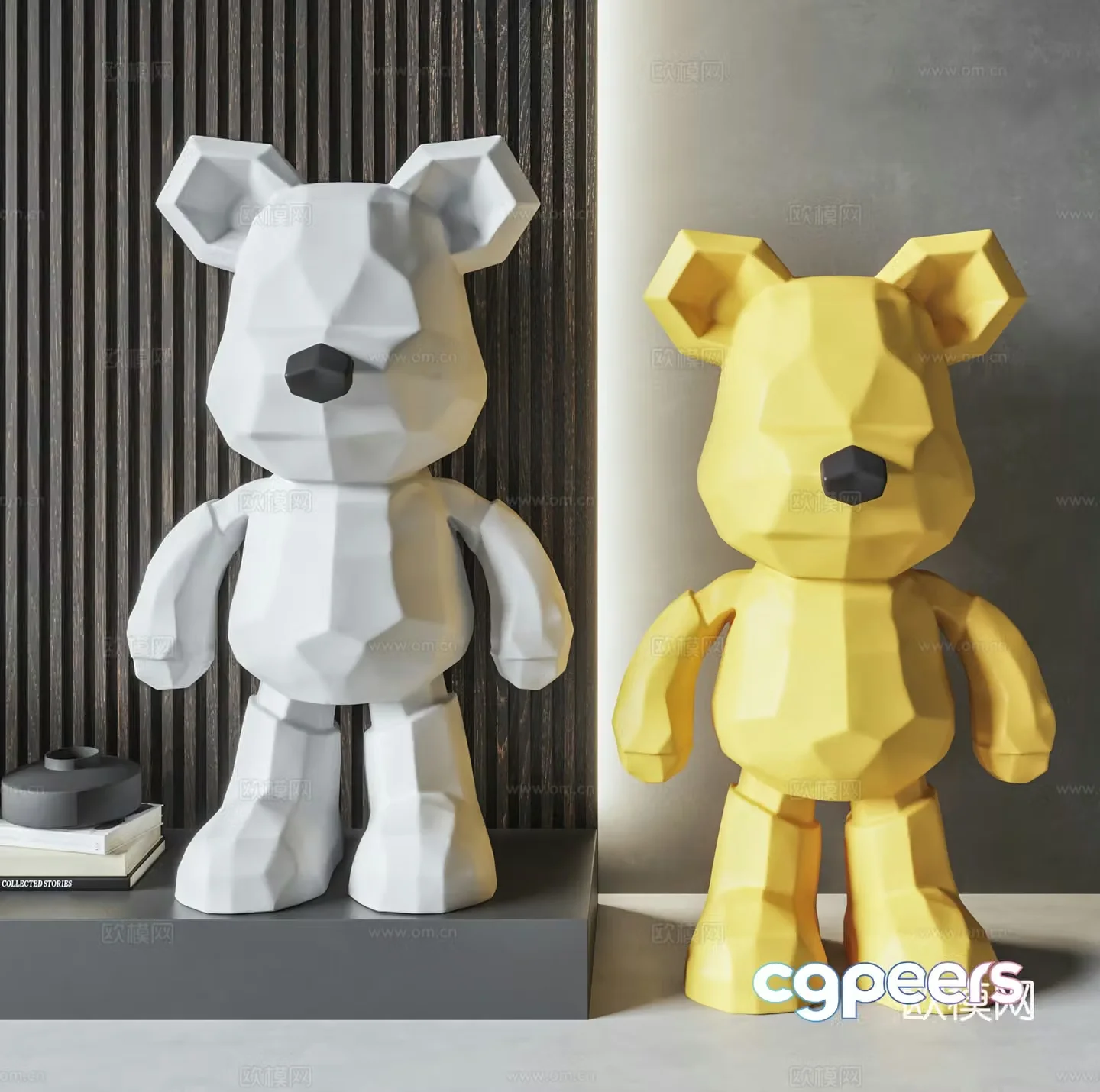 Modern violent bear 3d model