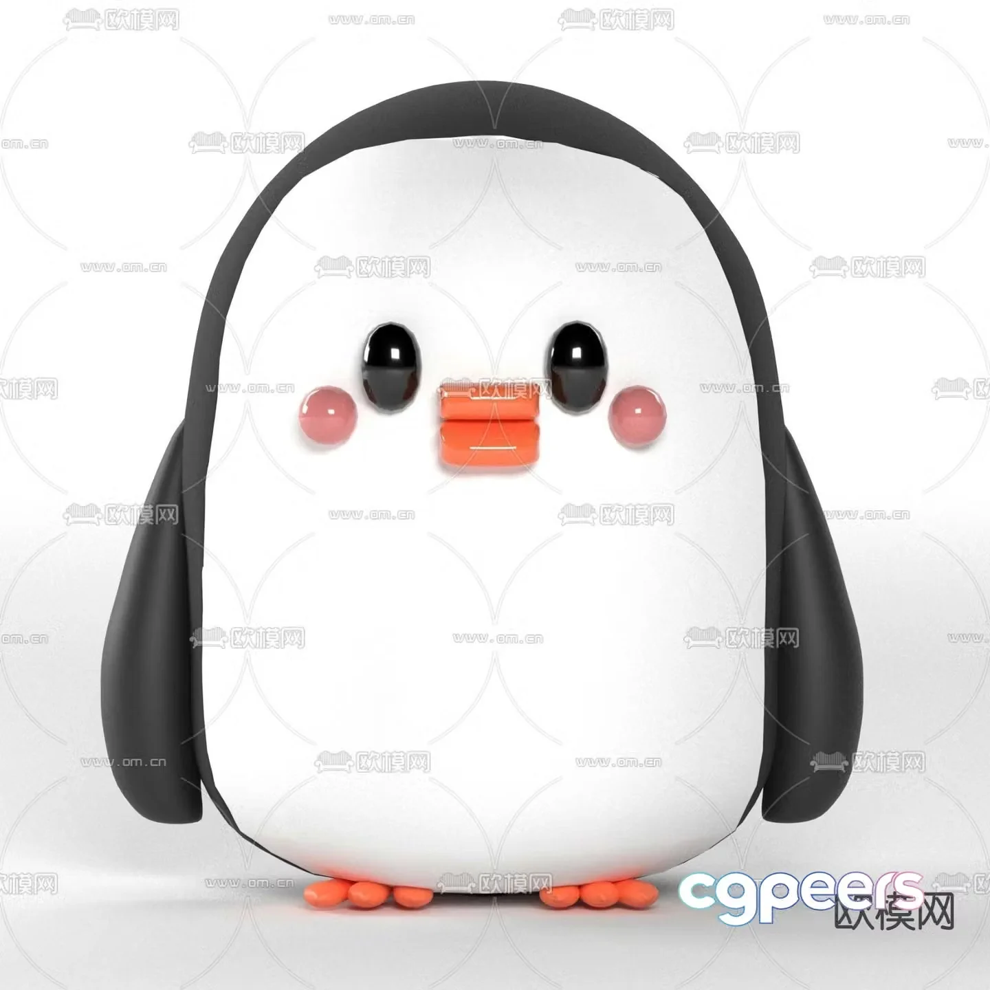 Modern penguin toy doll toy 3d model