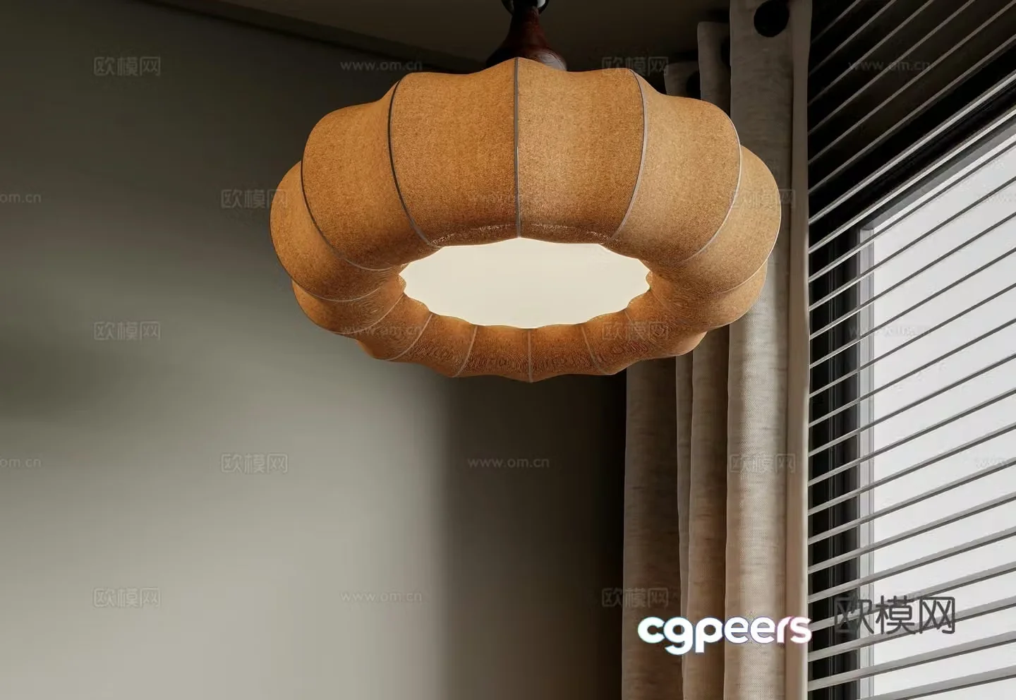Medieval style chandelier 3d model
