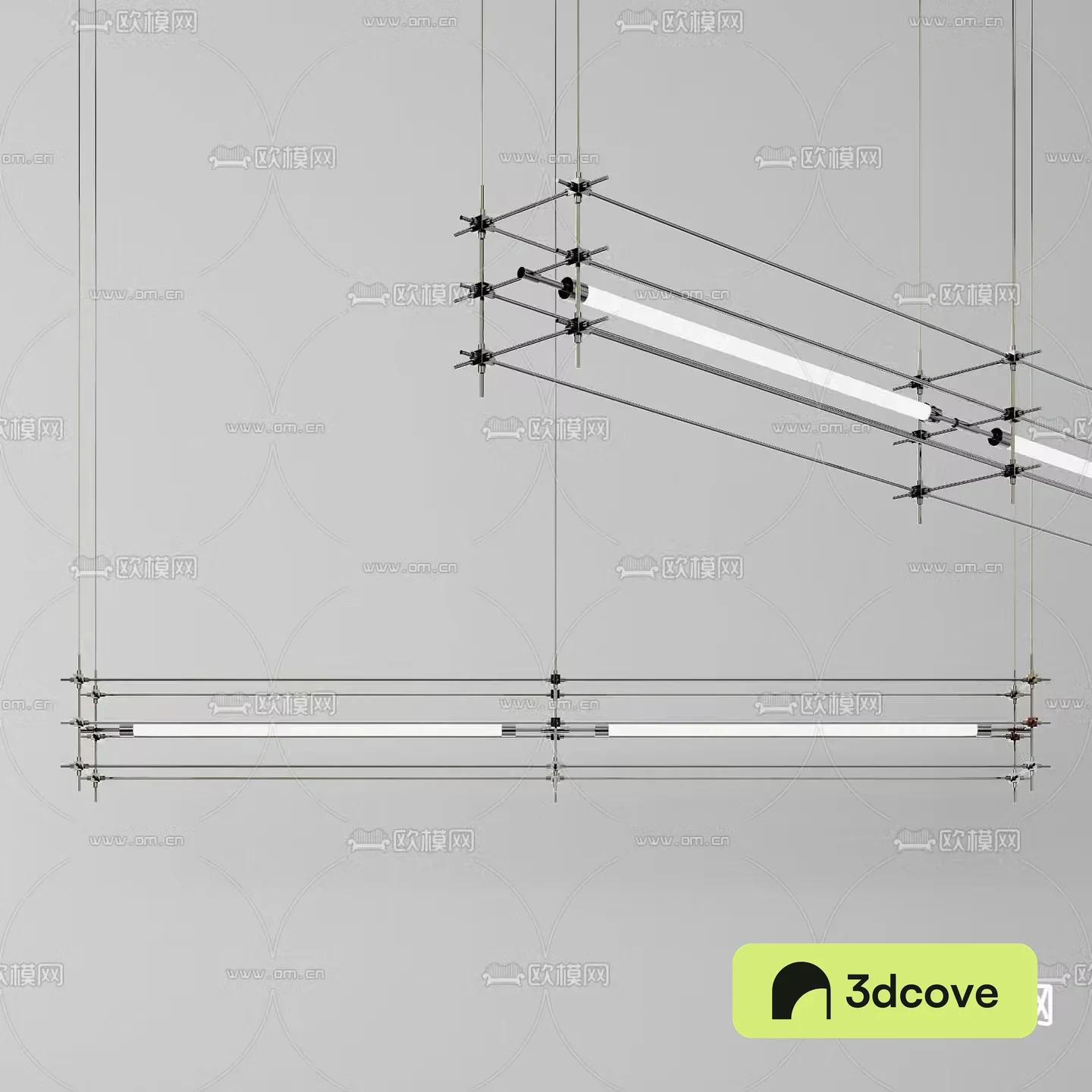 Metal chandelier straight chandelier