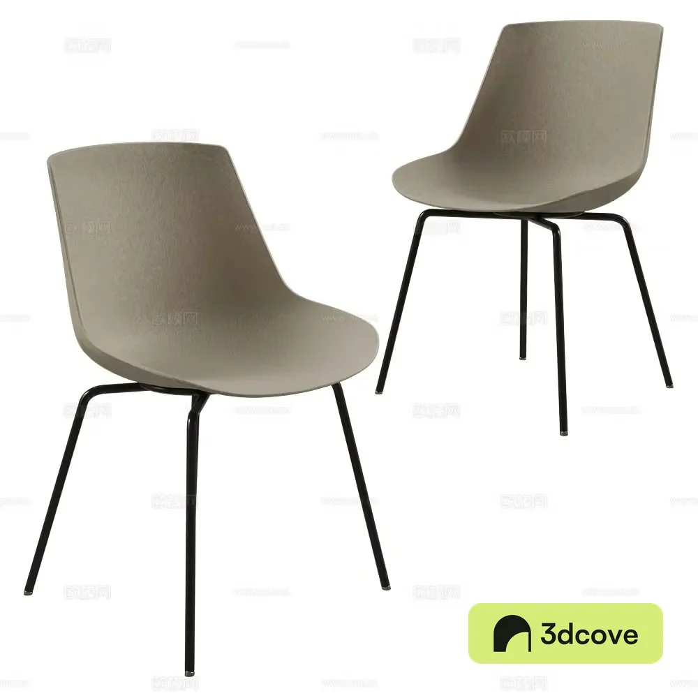 MDF Italia Italian single chair dining chair plastic chair acrylic chair