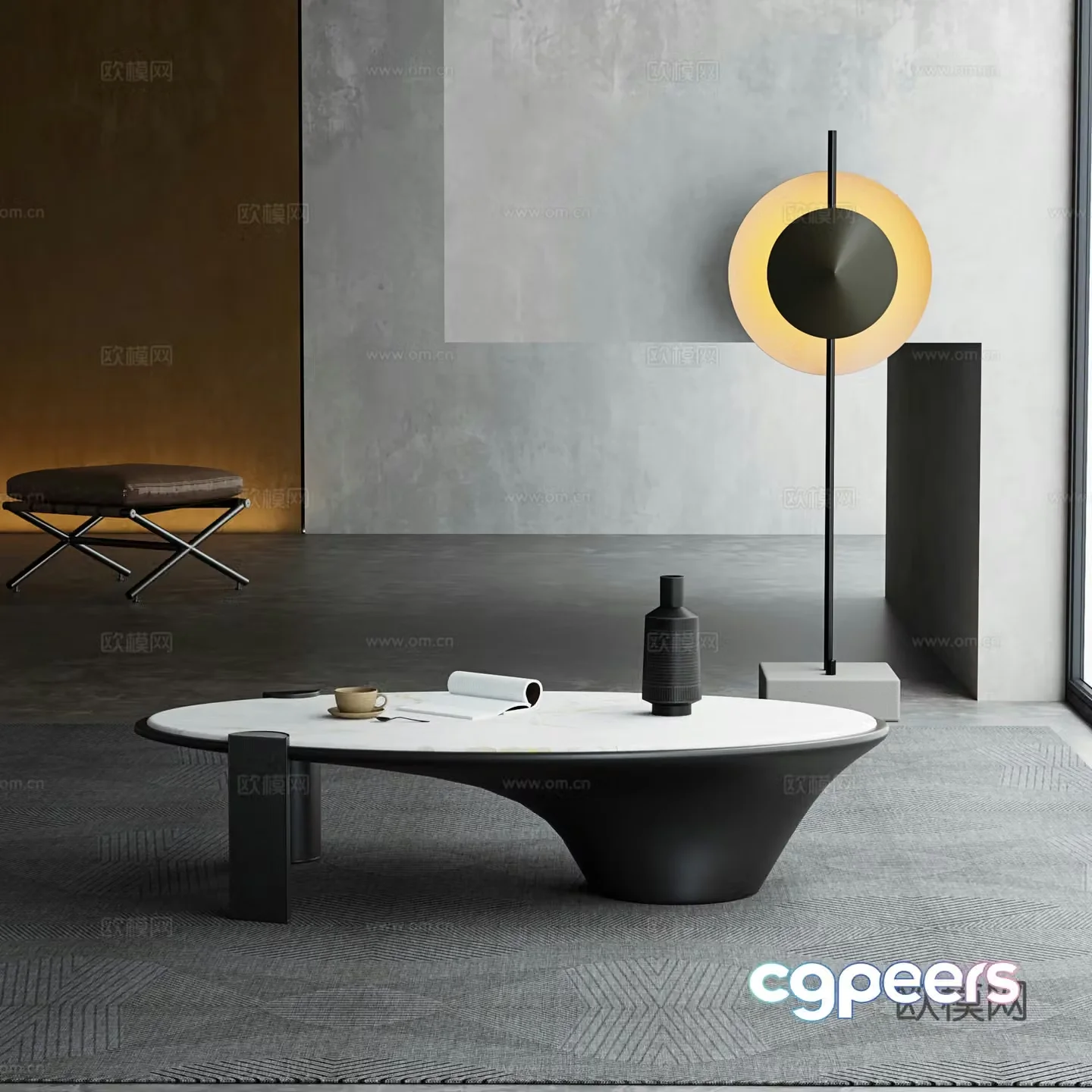 Modern coffee table 3d model