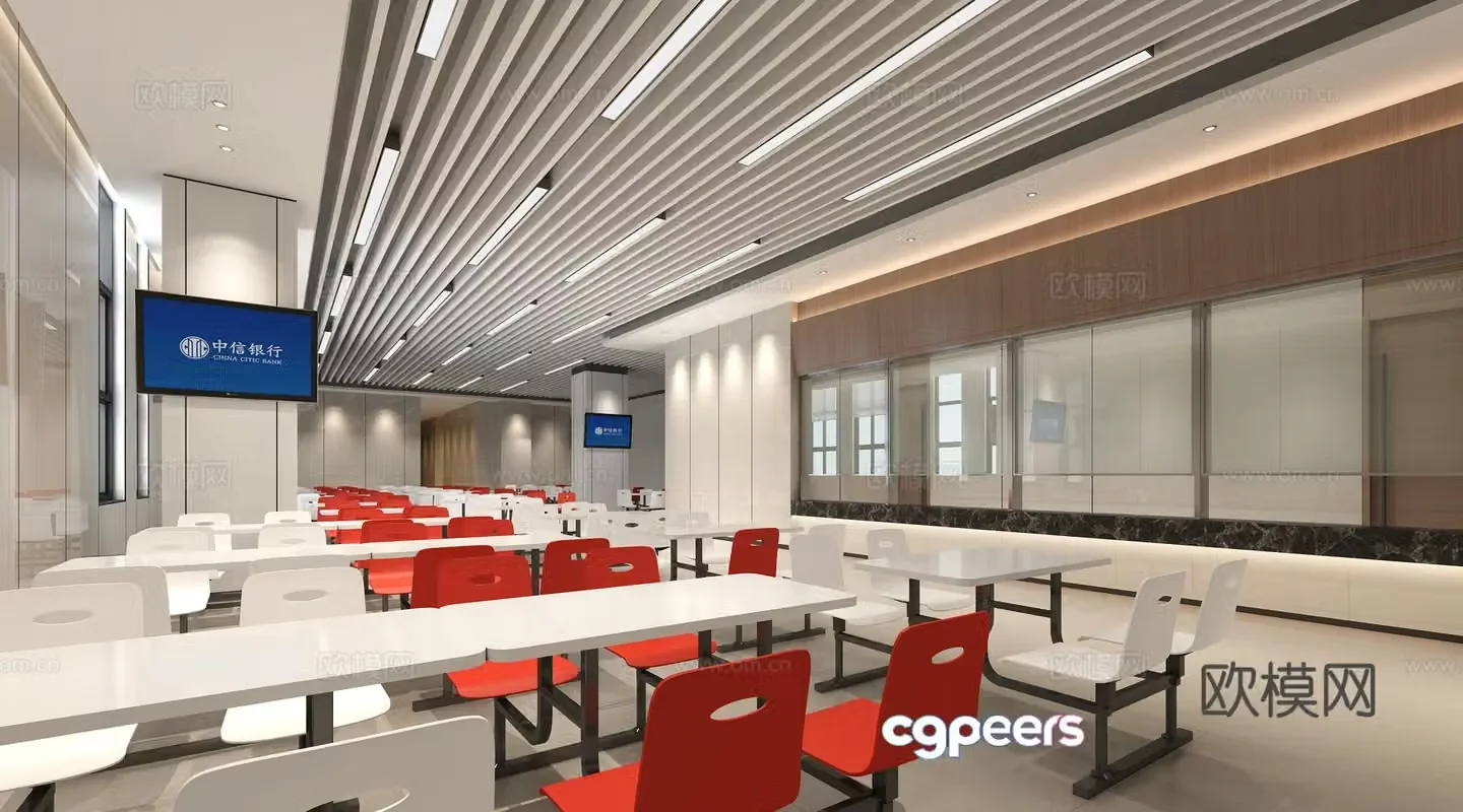 Staff canteen Staff canteen 3D model