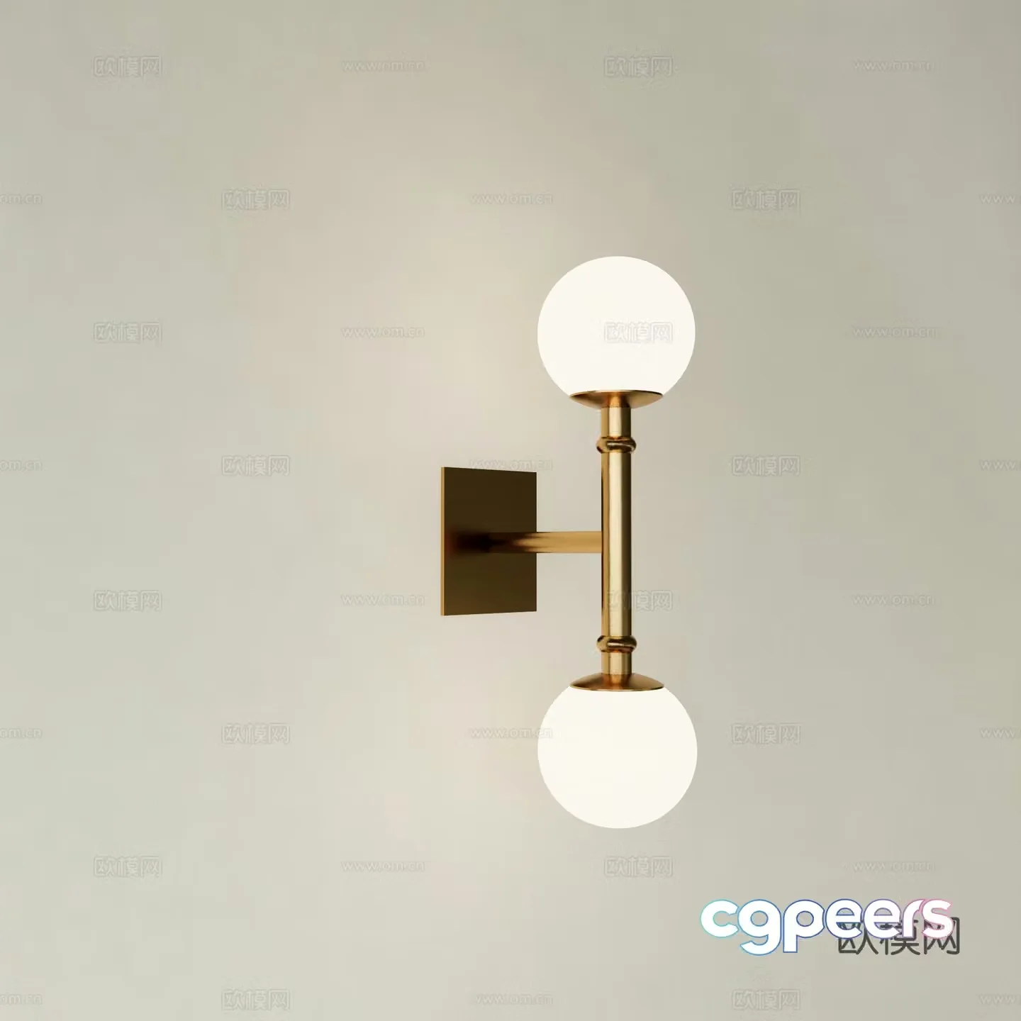 Modern wall lamp front lamp small wall lamp 3d model