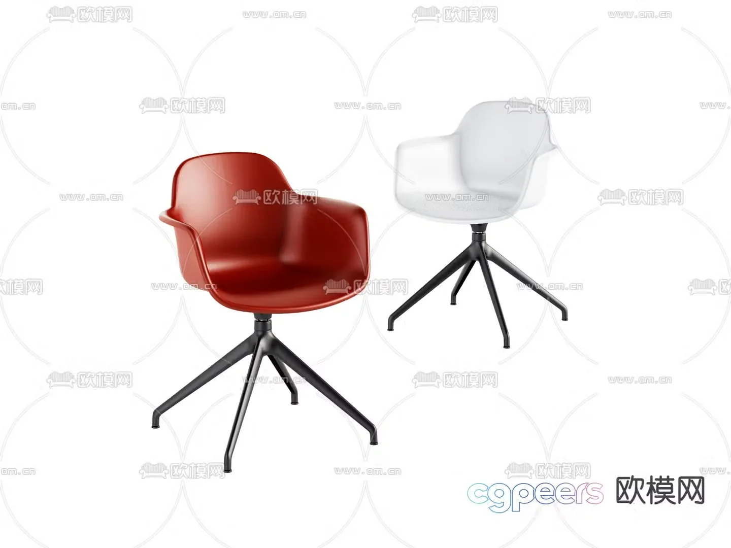 Modern chair leisure chair 3d model