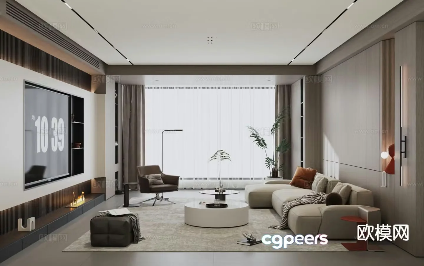 Italian living room 3d model