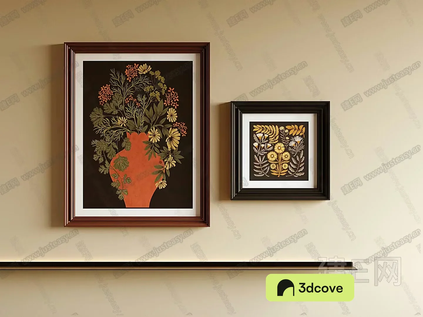 A Framed Picture Of Flowers