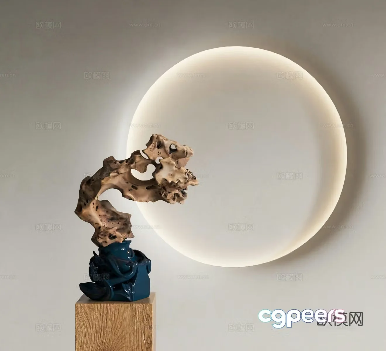 New Chinese-style Taihu stone ornaments Landscape stone Natural stone ornaments Natural stone sculpture ornaments 3D model