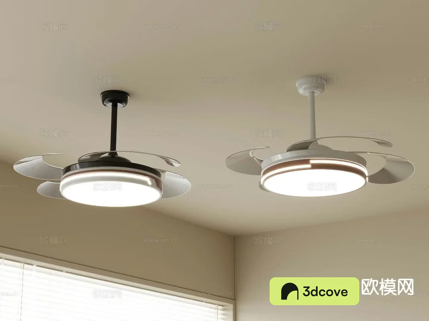 Modern fan lamp fan chandelier