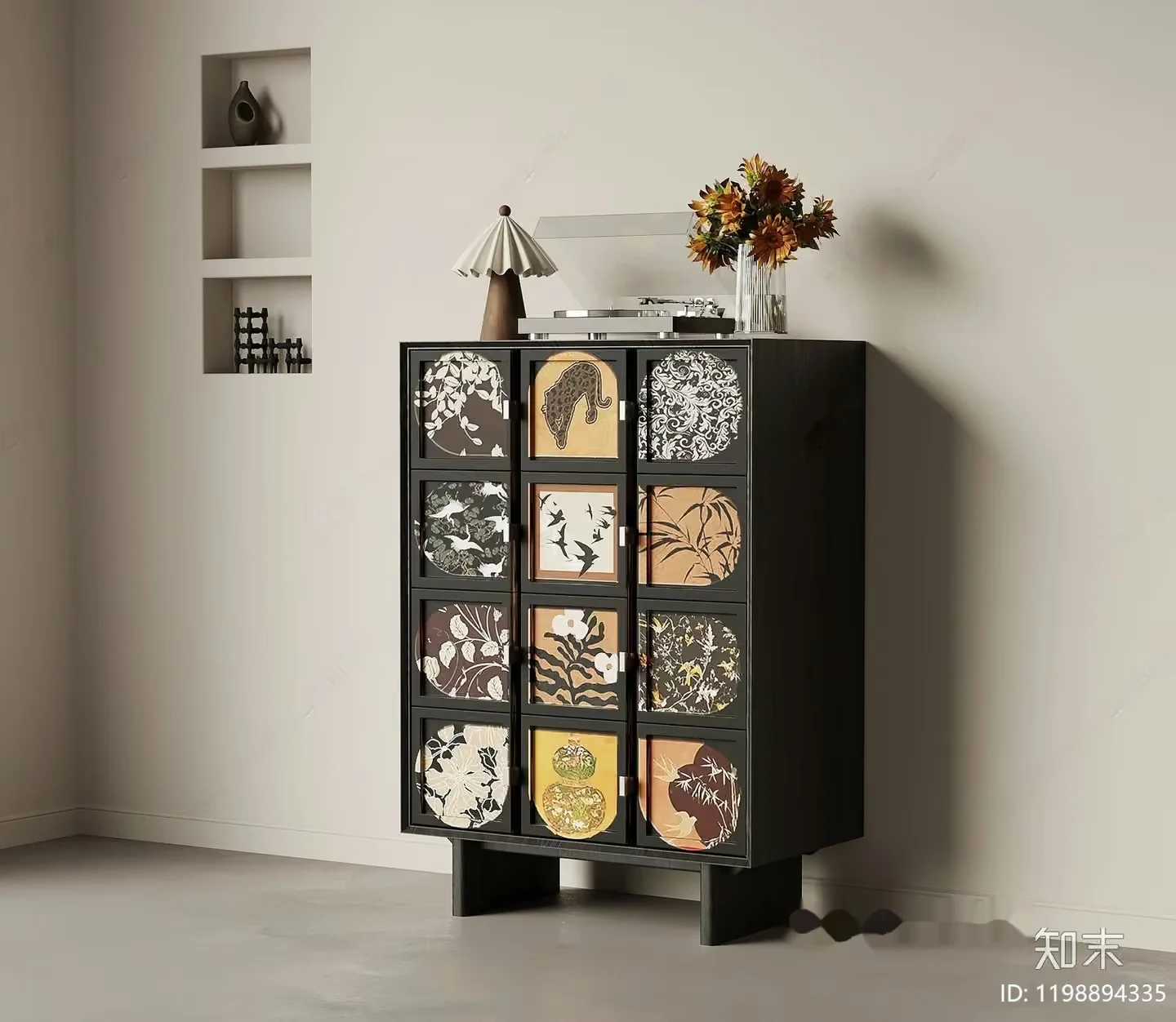 Modern Storage Cabinet 3D Model – 654 – VRAY Render