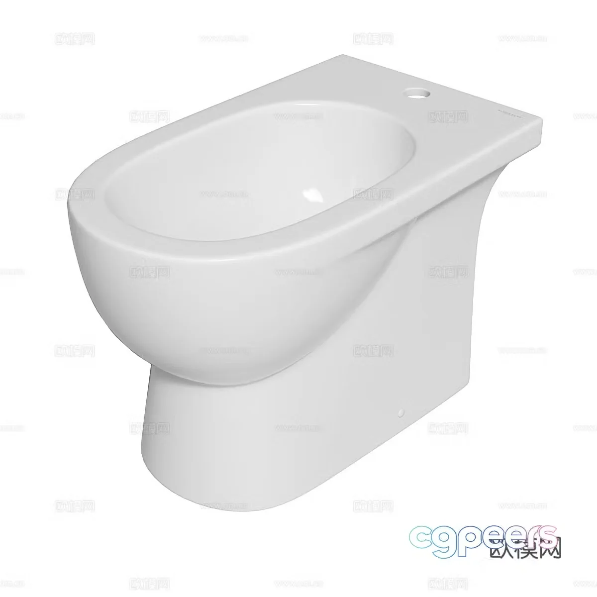 Modern toilet smart toilet wall-mounted toilet household toilet public toilet seat 3D model