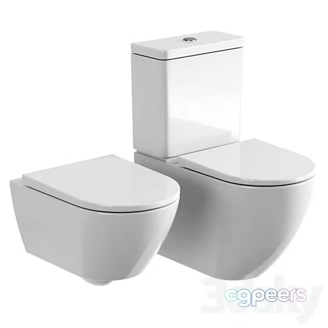 3ds Max Free – Toilet Duravit D-Neo