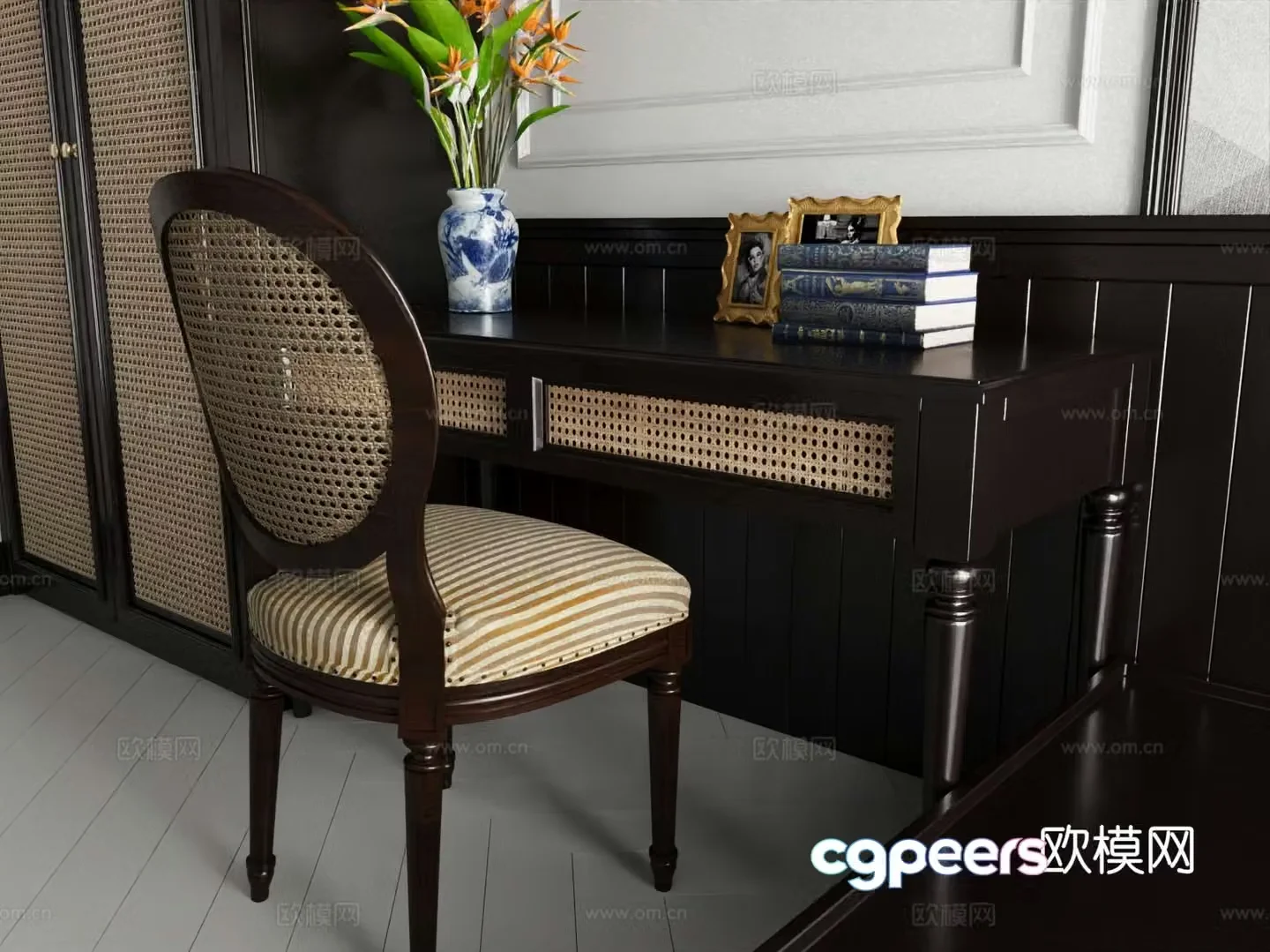 American desk 3d model
