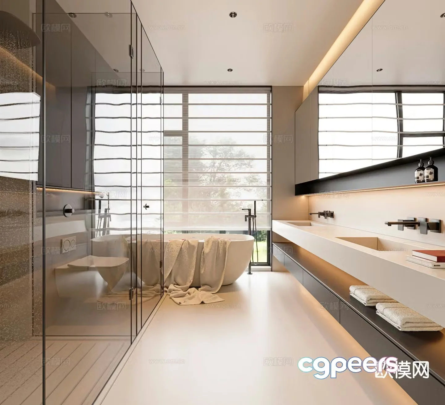 Modern bathroom 3d model