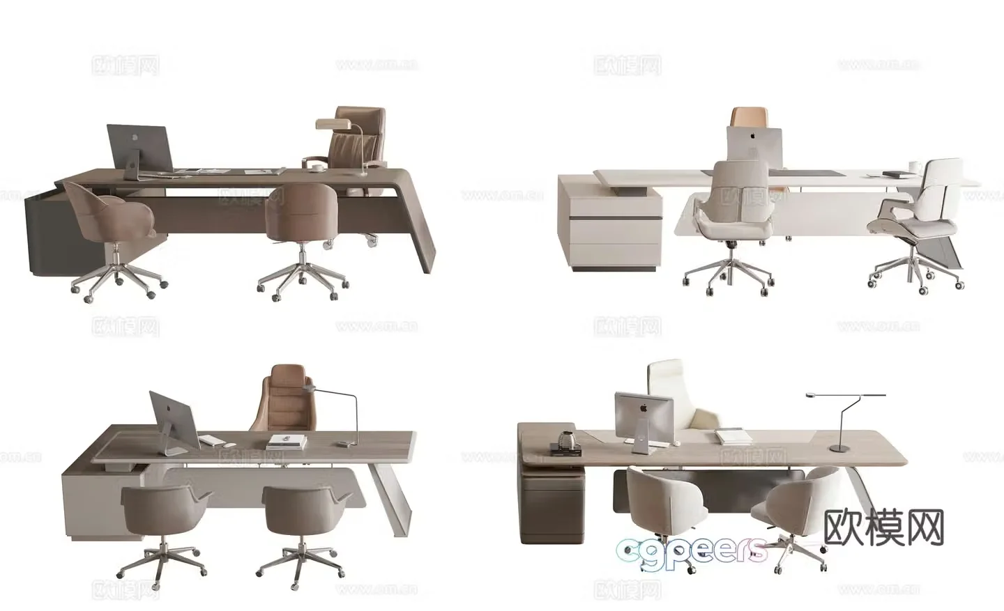 Chairman’s office desk chair 3d model