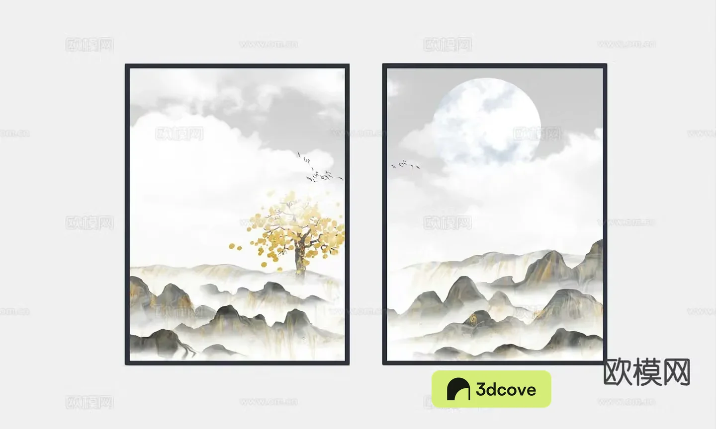 New Chinese style landscape painting decorative painting