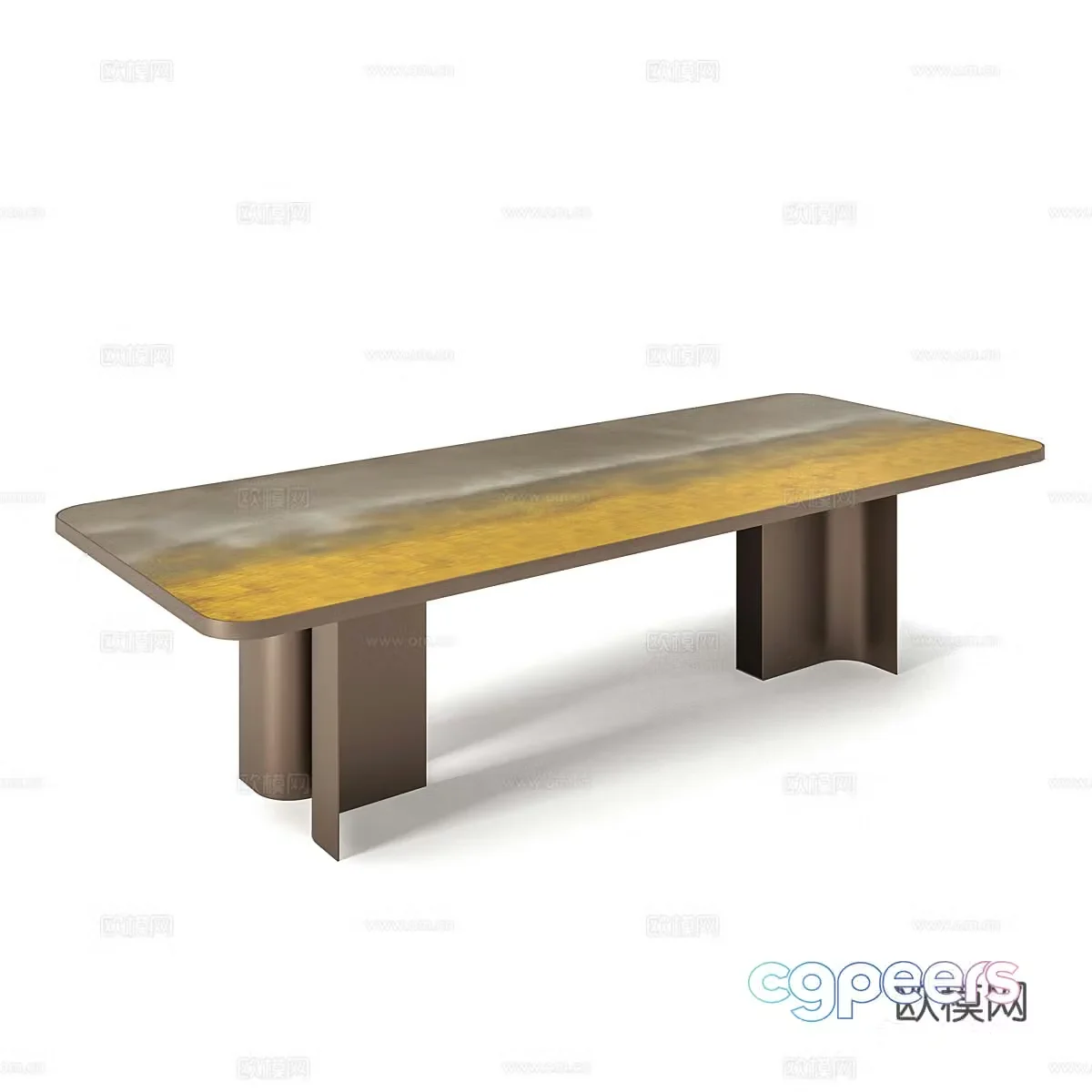 Modern dining table 3d model