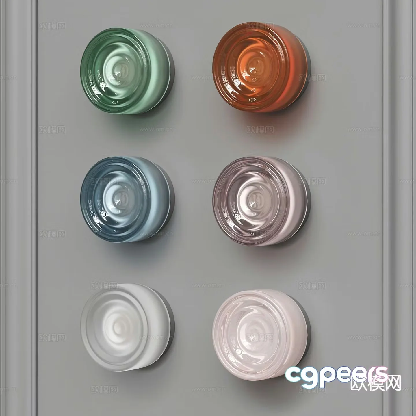 Modern wall light glass wall light 3d model