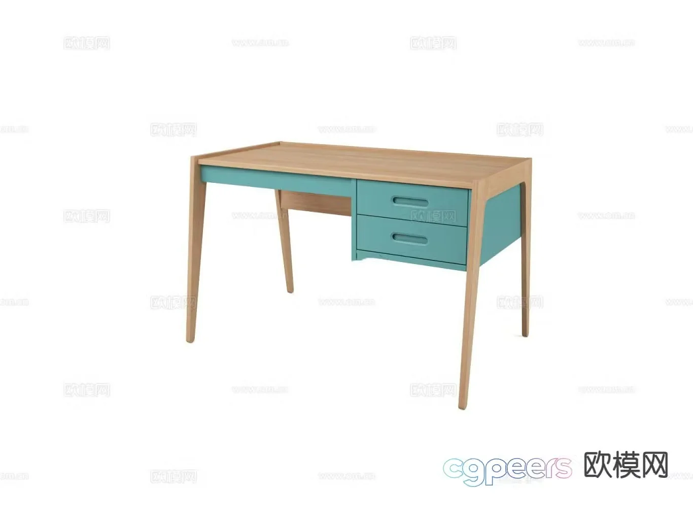 Children’s desk study table 3d model