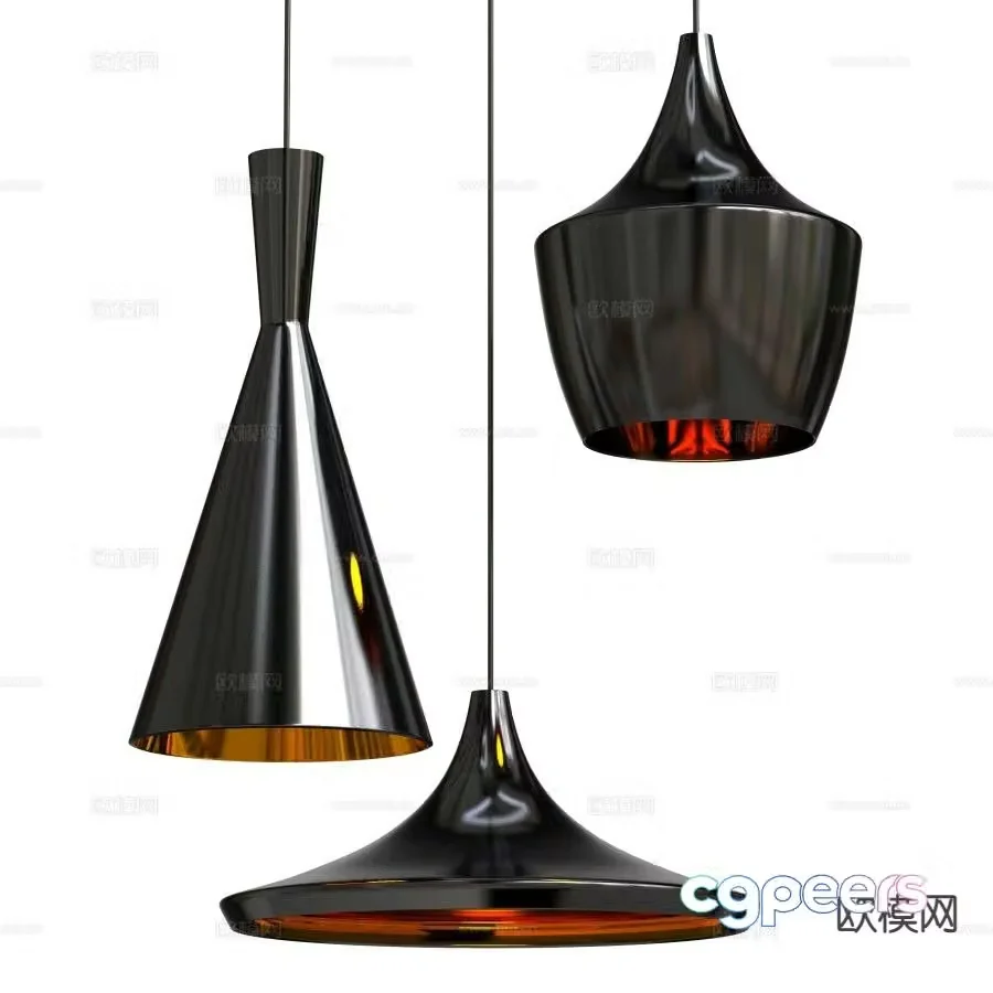 Counter Italian small chandelier 3d model