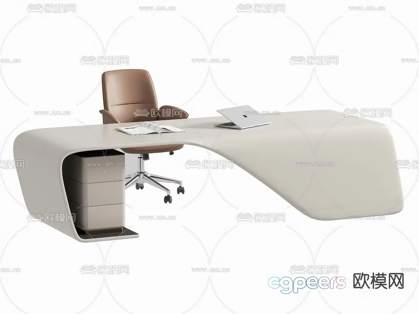 Executive desk boss desk executive desk 3d model